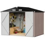 Aoxun 6.4x4 FT Outdoor Storage Shed for Tool, Garden - Image 8