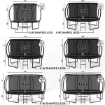 JUMPZYLLA 8FT Trampoline Outdoor with Enclosure for Kids - Image 5
